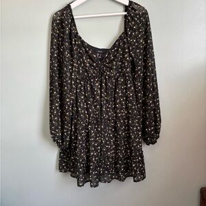 Forever 21 Black Floral Dress